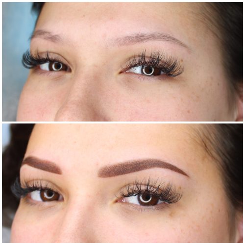 ombre brows før efter